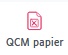 QCM papier
