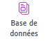 Base de donn&eacute;es