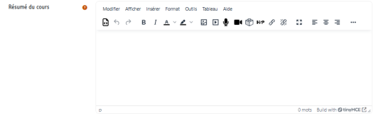 Le r&eacute;sum&eacute; du cours
