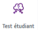 Test &eacute;tudiant